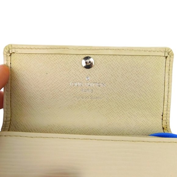 Rare 2007 Authentic Louis Vuitton  GUC Leather Epi Four Key Card Holder - Picture 6 of 10